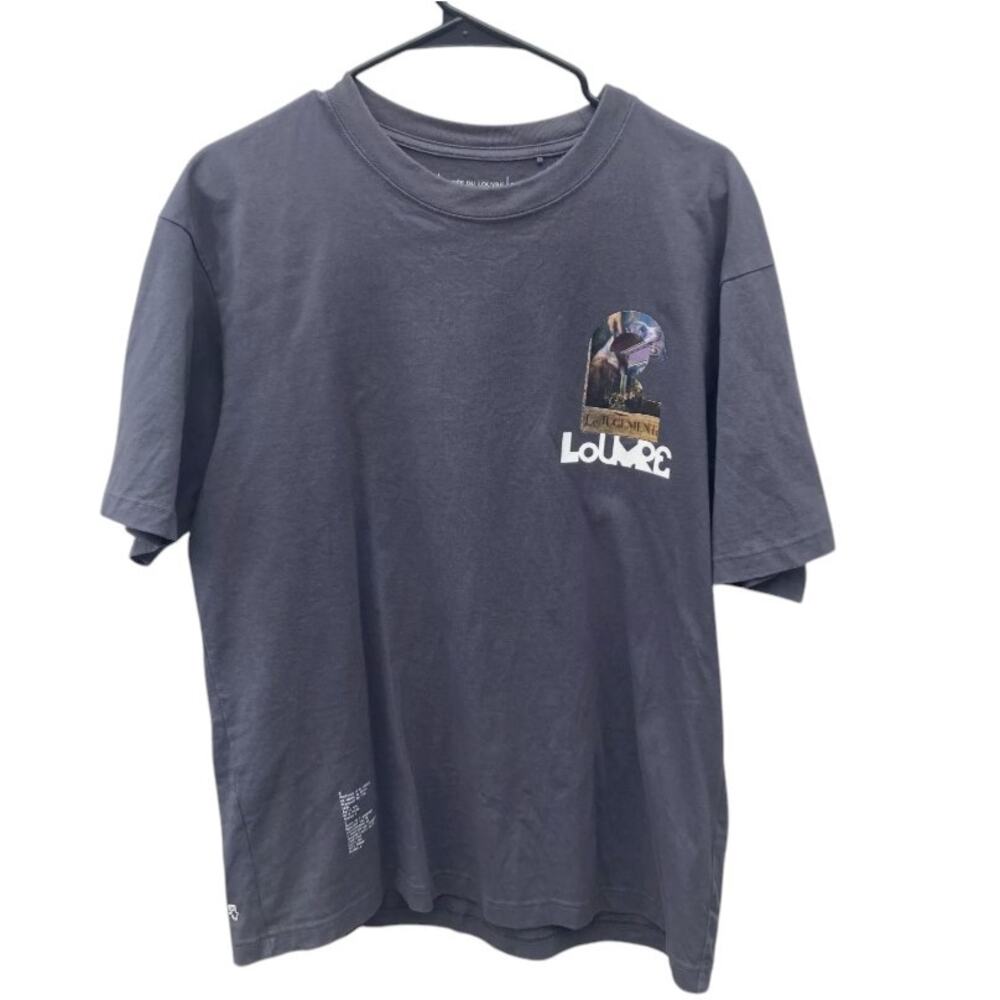 Uniqlo Mens Size M Musee Du Louvre Museum Crewneck Shirt Le Jugement Paris